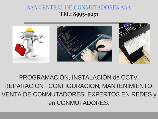 INSTALACION DE CONMUTADOR , REPARACION DE CONMUTADORES