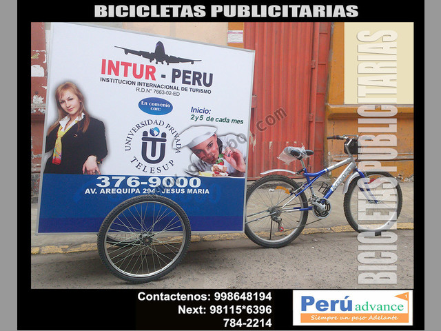 bicicletas de alto impacto publicitario