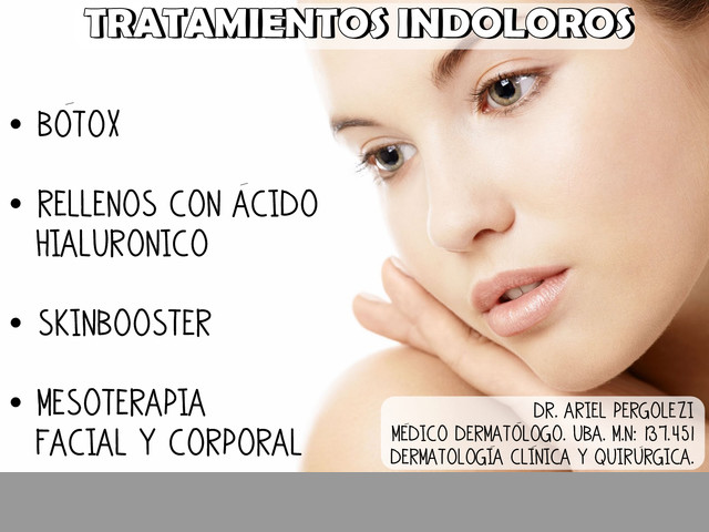 ESTÉTICA MÉDICA FACIAL Y CORPORAL. DR. ARIEL PERGOLEZI EN PALERMO!