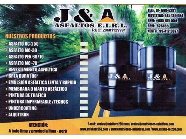 VENTA DE EMULSION ASFALTICA REFORZADA-SUPER RENTABLE A BUEN PRECIO