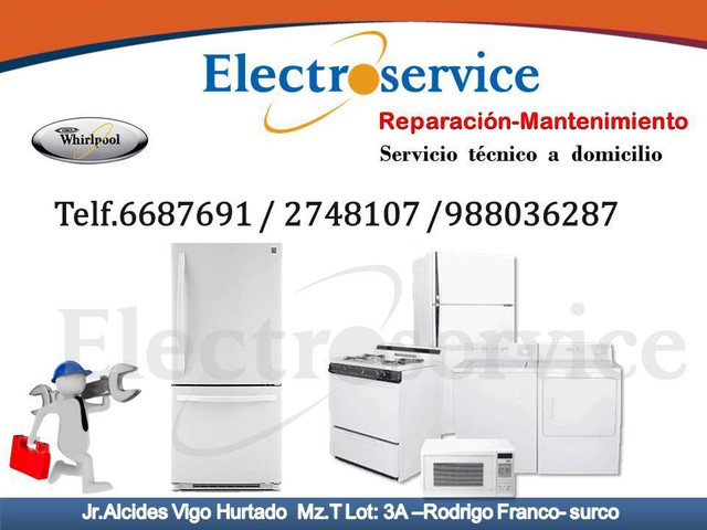 REPARACIONES DE CENTROS DE LAVADO WHIRLPOOL MANTENIMIENTOS 6687691