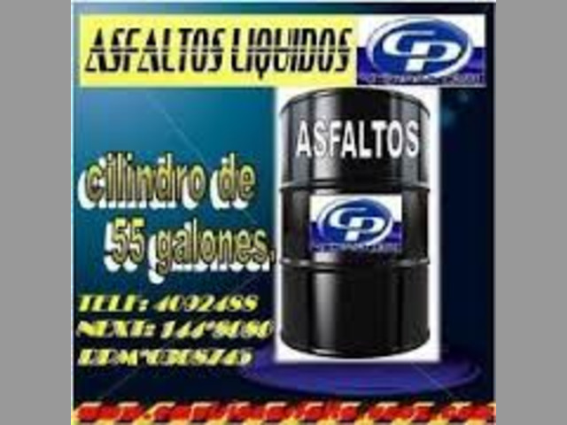 IMPERMEABILIZANTES ASFALTICO -ASFALTO RC 250 LIQUIDO -BREA X BLOQUE Y LI