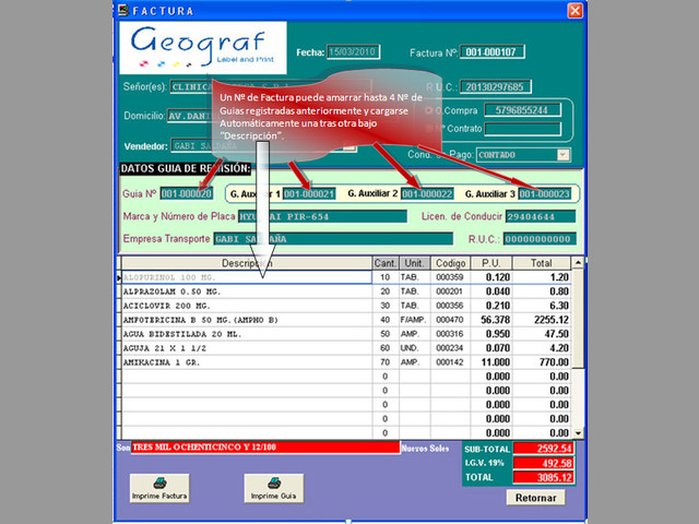 SOFTWARE SISTEMA DE FACTURACION BASICO ADAPTABLE P-EMP.,NEGOCIOS
