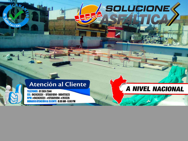 SOMOS LOS MEJORES INSTALADORES MANTO ASFALTICO CONSULTE SIN COMPROMISO !
