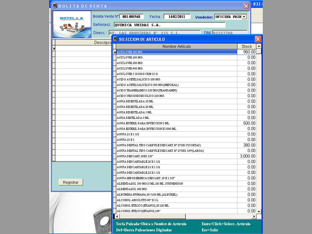 SOFTWARE SISTEMA DE FACTURACION BASICO ADAPTABLE P-EMP.,NEGOCIOS