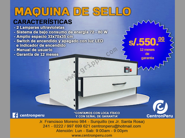 MAQUINA PARA SELLOS DE POLIMERO