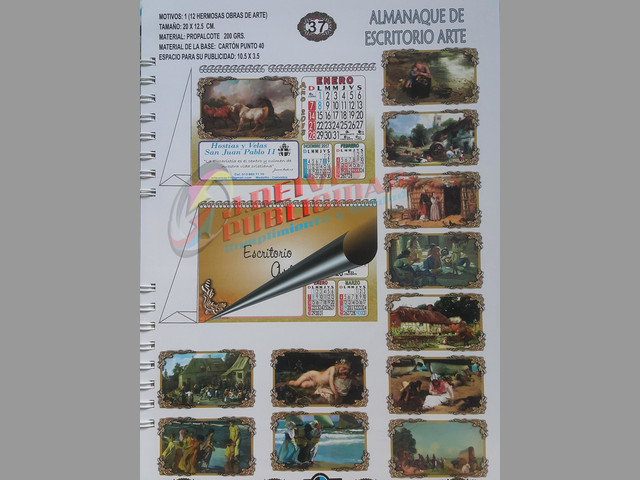 talonarios sellos almanaques adhesivos