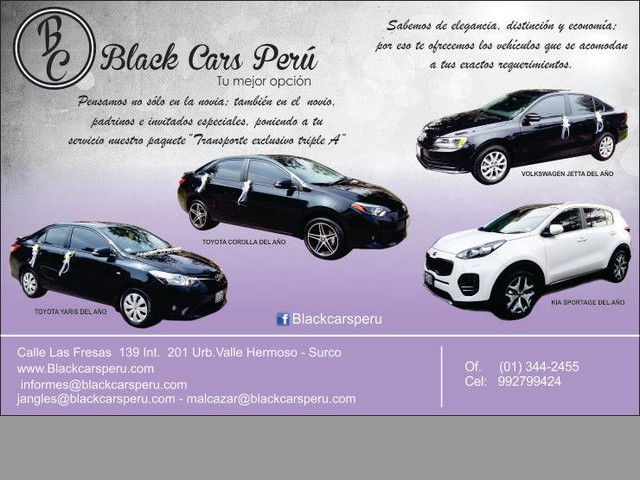 Autos para matrimonio en Lima