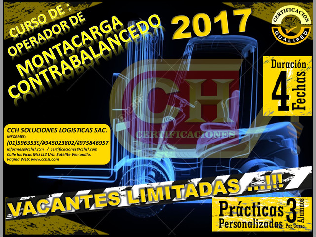 capacitacion y certificacion de operadores de Montacargas y Apiladores