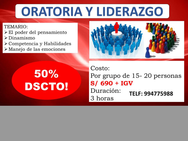CAPACITACIÓN EMPRESARIAL: ORATORIA Y LIDERAZGO