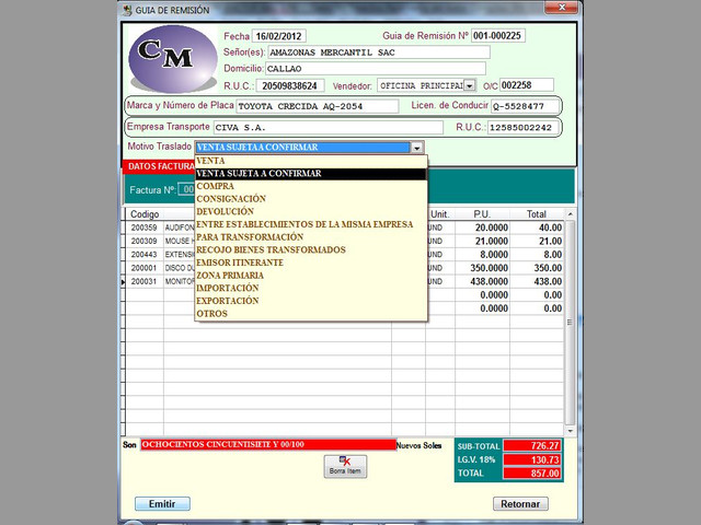 SOFTWARE SISTEMA DE FACTURACION BASICO ADAPTABLE P-EMP.,NEGOCIOS