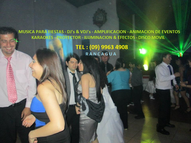 Animacion de Fiestas,Matrimonios,Dj,Musica,Iluminacion,en Rancagua