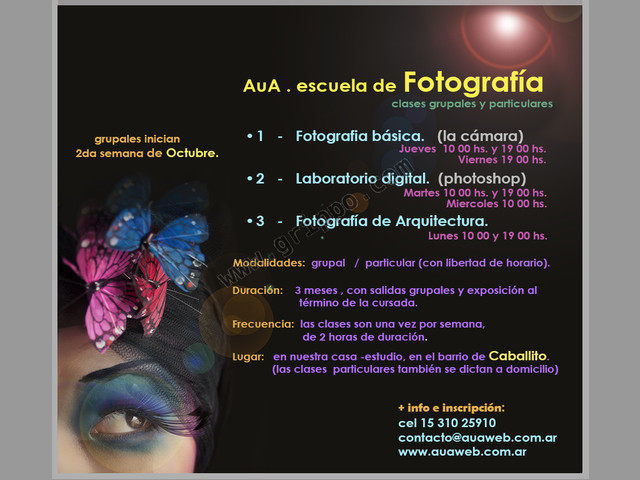 Cursos de Fotografía y Photoshop en Caballito + Boedo + Almagro.