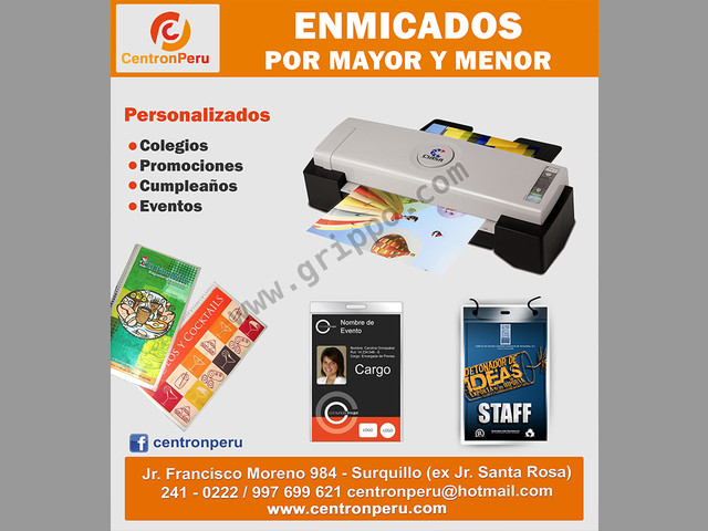 ENMICADOS POR MAYOR Y MENOR FOTOCHECKS, CREDENCIALES, ETC