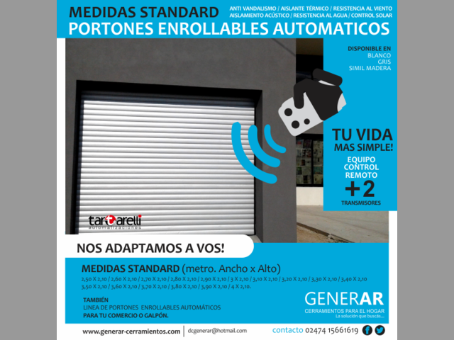 PORTONES AUTOMATICOS ENROLLABLES