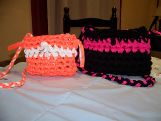 CARTERAS ARTESANALES HECHAS A MANO - CROCHET - TOTORA - RECICLAJE