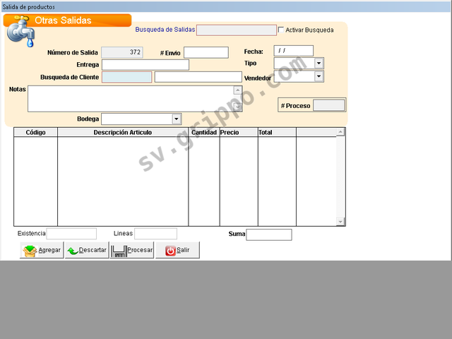 Programa de inventario para bodegas