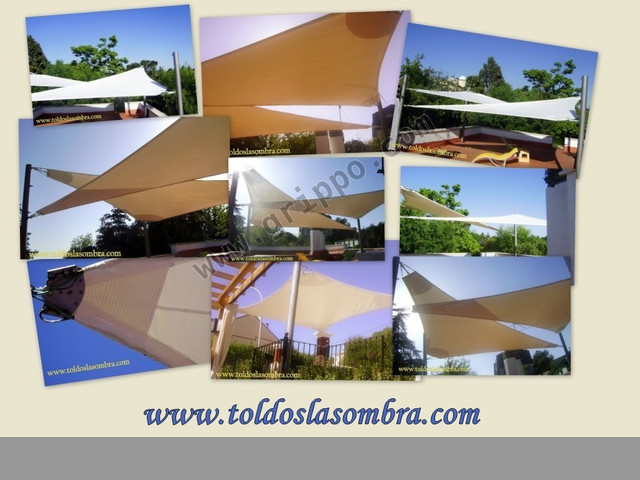 Toldos vela, velas de sombra, chill-out, terrazas, garage.