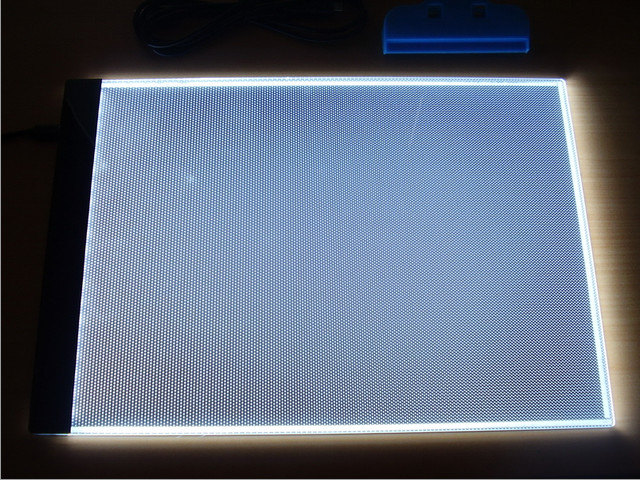 Tableta Tablero Luz LED A4 dibujo animacion tracing USB ultra delgada