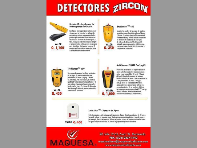 Detector de Zirconio 