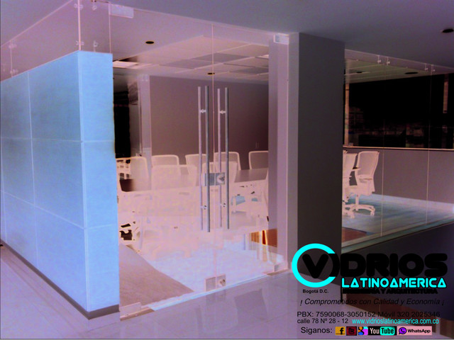 cabina en vidrio templado