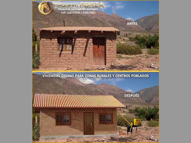 VENTA DE MAQUINAS PARA LADRILLO ECOLÓGICO