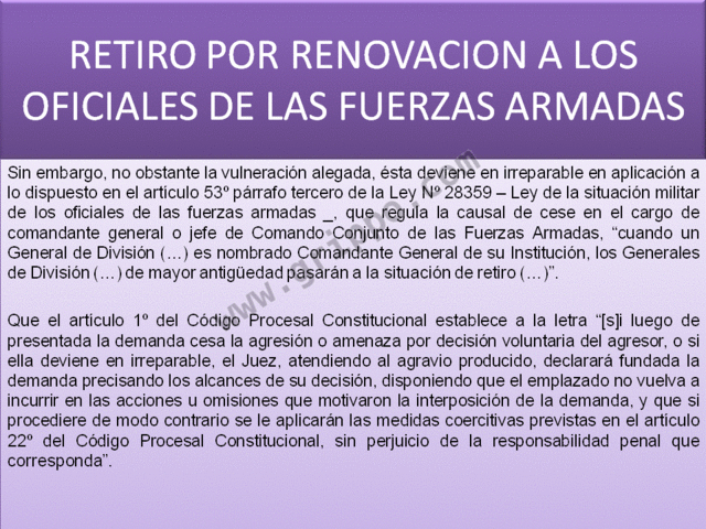 ASESORÍA LEGAL PARA QUE TE INDEMNICEN O TE REINCORPOREN A LAS FF.AA.