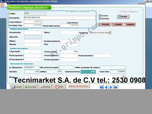 Programa de inventario para bodegas