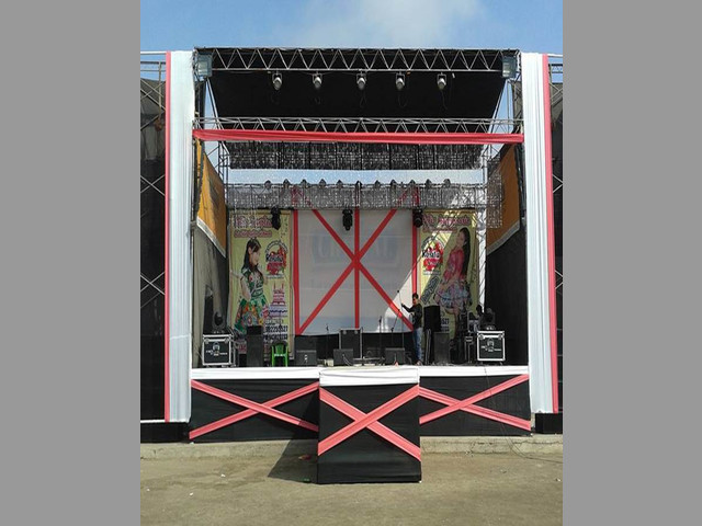 ESTRADOS - ESCENARIOS - TARIMAS - TOLDOS - STANDS - DECORACIÓN - SONIDO