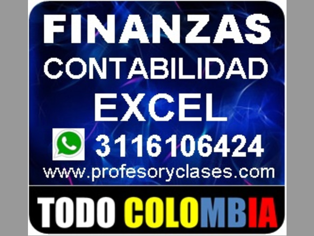 Clases de contabilidad a domicilio en Medellin. Profesor particular