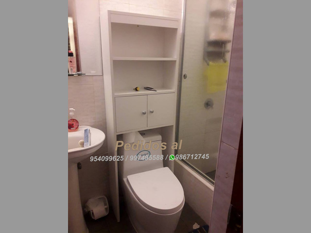 Muebles de melamina para baño (optimizador de baño madrid) s-240 soles