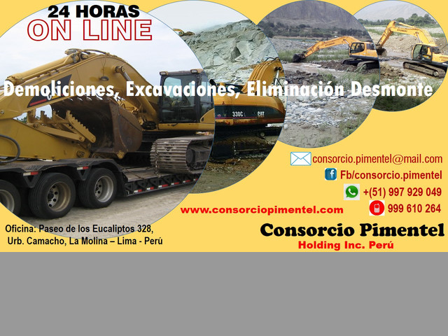 Obras de Reconstrucción Emergencia - Maquinaria PERU 2019