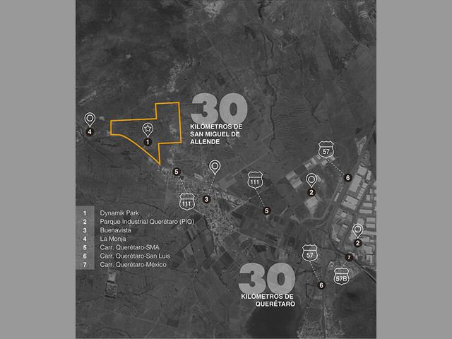 VENTA DE TERRENOS INDUSTRIALES, CARRETERA SMA-QRO.
