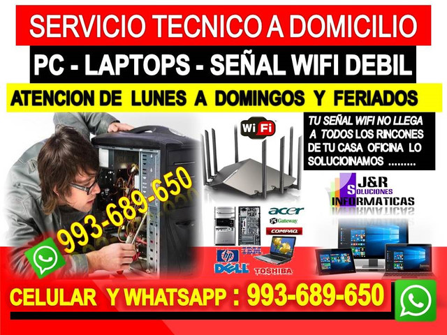 Tecnico de internet pcs laptops formateos windows y mac a domicilio