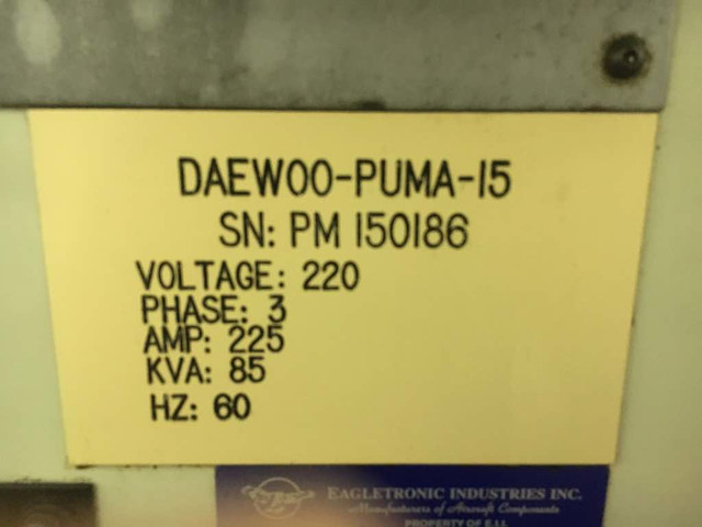 Torno CNC DAEWOO 29.1" X 62" - Usado