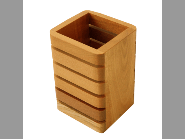 Portalápices de madera pequeño COD: *CORMAD035