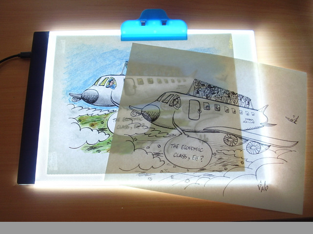 Tableta Tablero Luz LED A4 dibujo animacion tracing USB ultra delgada