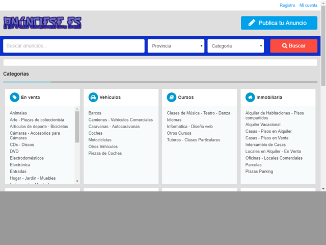 Anúnciese.es Portal de Clasificados Gratis