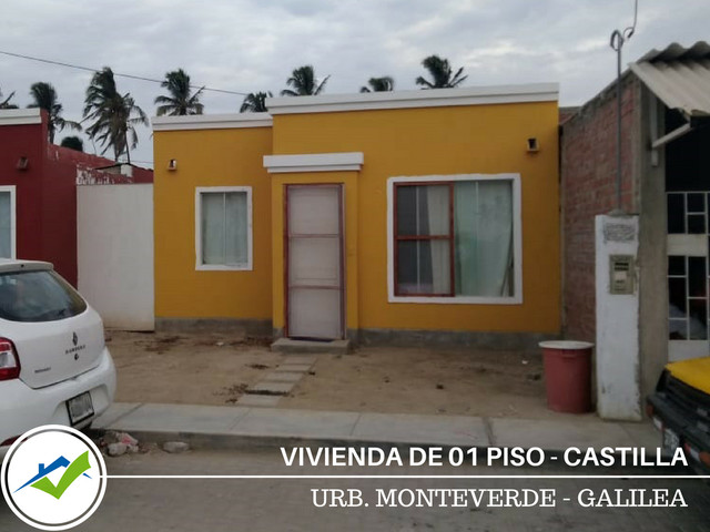 Vivienda 1 Piso - Residencial Monteverde Galilea, Castilla (Piura)