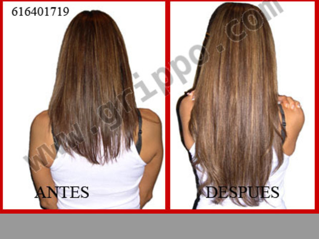 Oferta, pongo extensiones queratina pelo natural incluido ...