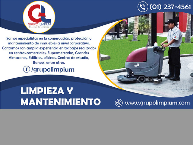 Limpieza, Servicios de Limpieza y mantenimiento