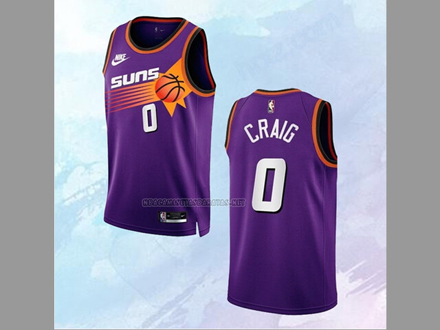 NO 0 Torrey Craig Camiseta Phoenix Suns Classic Violeta 2022-23
