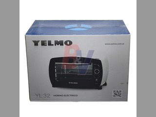 Horno eléctrico Yelmo. 1600 w, 32 Lts, selector potencia. YL32.