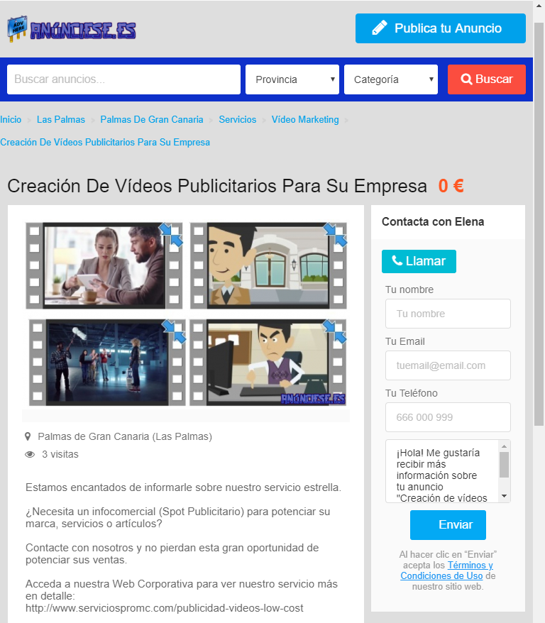 Anúnciese.es Portal de Clasificados Gratis