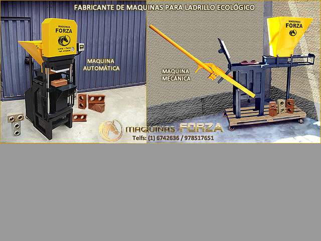 VENTA DE MAQUINAS PARA LADRILLOS O BLOQUES ECOLÓGICOS