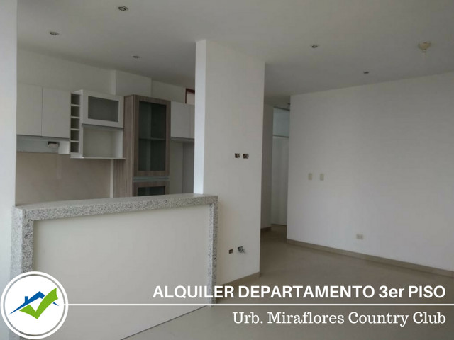 Alquiler Departamento 3°piso - Urb. Miraflores Country Club, Piura