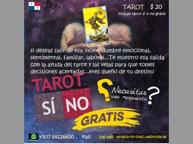 LECTURA DEL TAROT on-line y rituales con velas