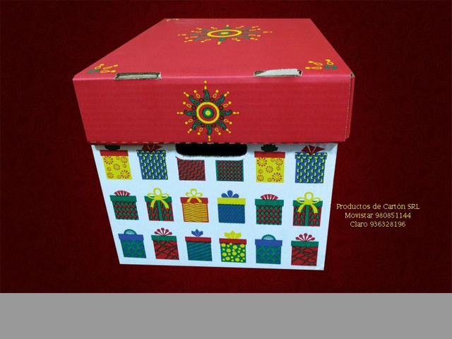 CAJAS NAVIDEÑAS DE CARTON