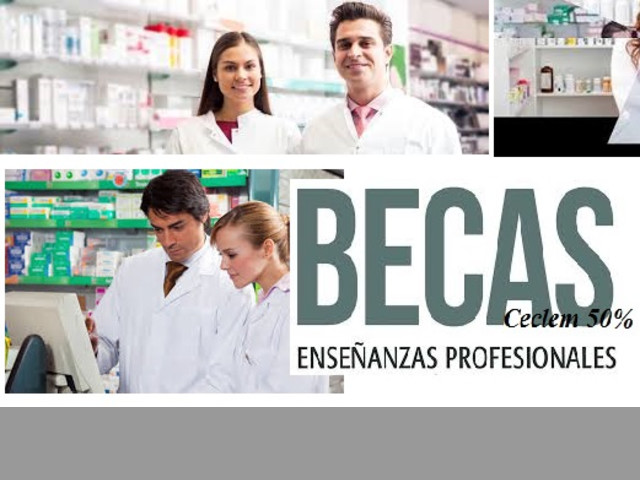 Curso AUXILIAR DE FARMACIA salida laboral Beca 50%