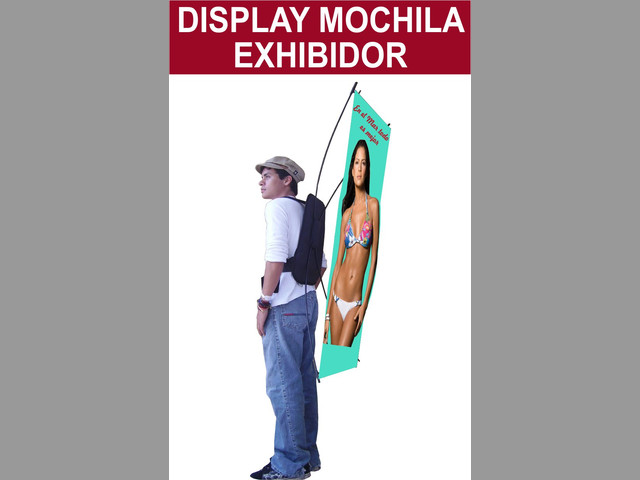 Mochila Publicitaria Exhibidor, Publicidad Exterior, Volanteo